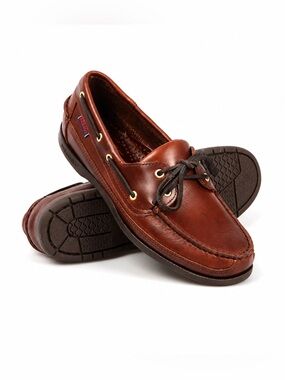 Sebago Docksides Leather Boat Shoes Men’s 9 M Brown Classic Loafers NWOT